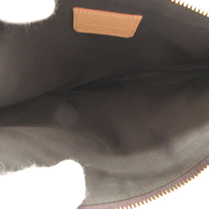 Christian Dior Handbag canvas Brown Saddle pouch Trotter Women