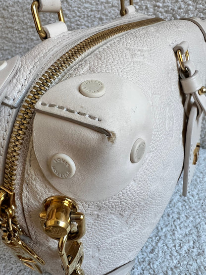 Louis Vuitton Cream Empreinte Petite Malle Souple Bag (RRP £2420)
