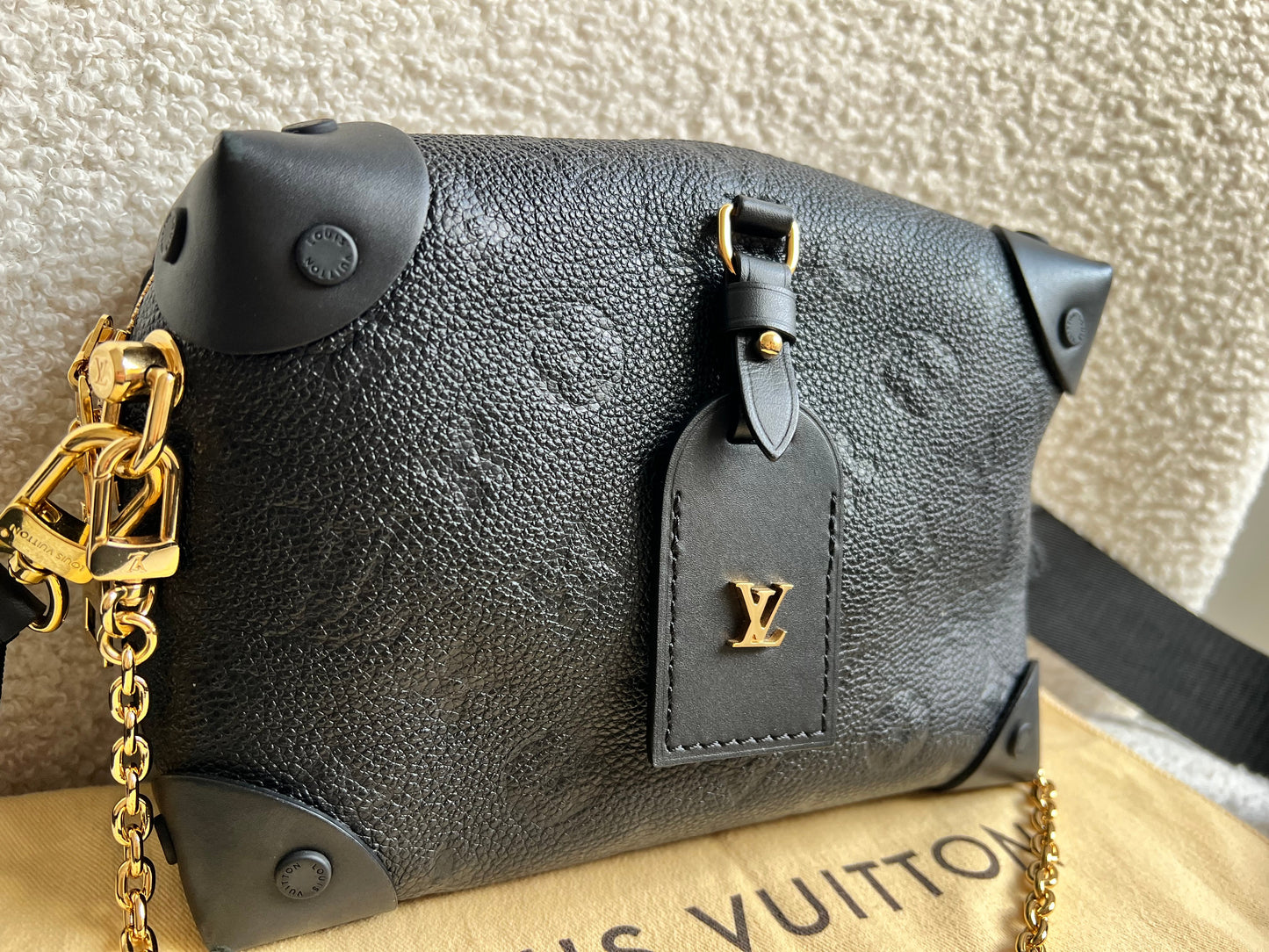 Louis Vuitton Black Empreinte Petite Malle Souple Bag (RRP £2420)