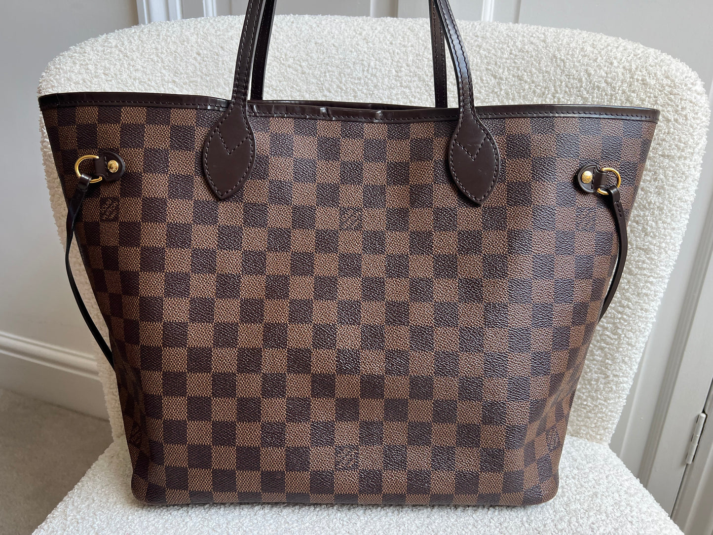 Louis Vuitton Neverfull MM Damier Ebene Cherry Interior (RRP £1,430)