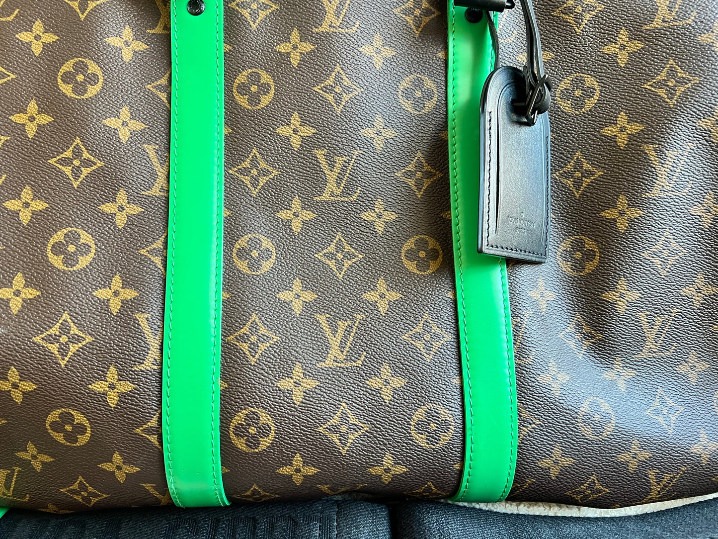 Louis Vuitton Keepall Bandouliere 50 Monogram Macassar and Minty Green (RRP £2,520)