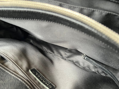 Chanel Black Caviar Grand Shopper Tote (GST) Silver Hardware