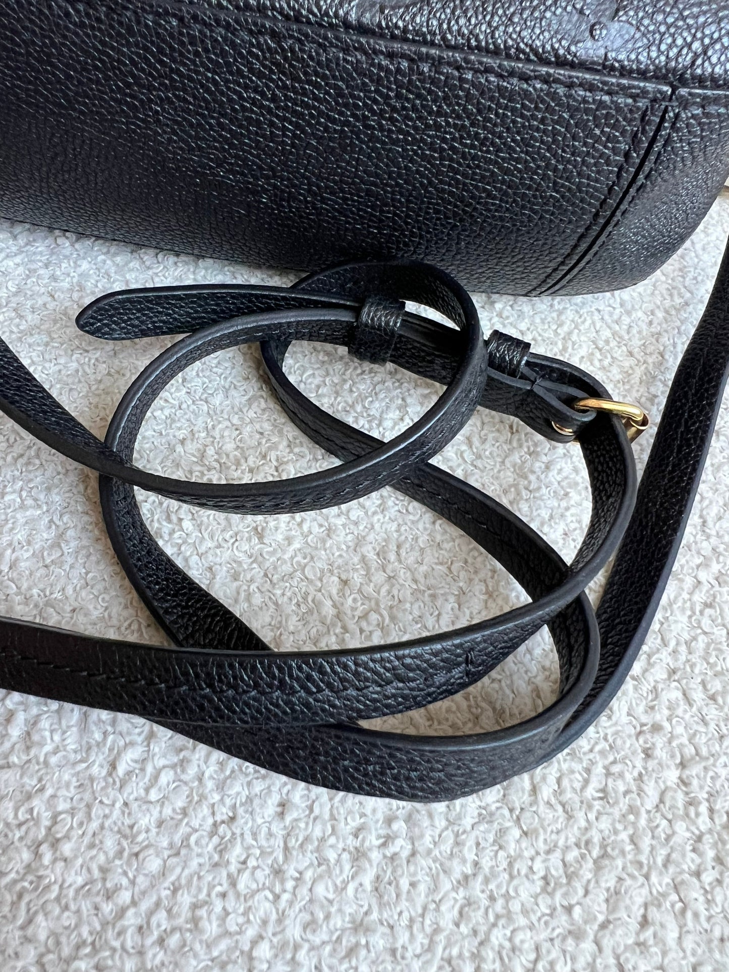 Louis Vuitton Saintonge Black Empreinte