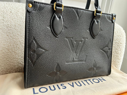 Louis Vuitton On the Go Black PM Empreinte (RRP £2,420)