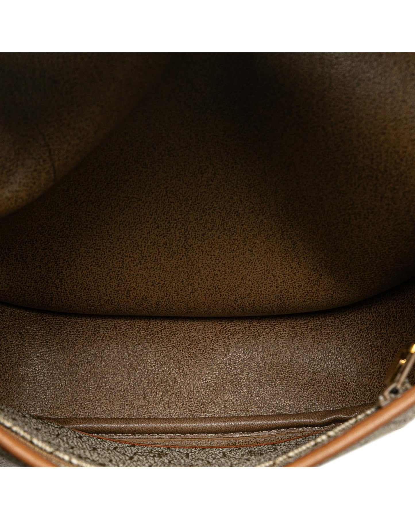 Honeycomb Coated Canvas Crossbody Bag with Leather Trim