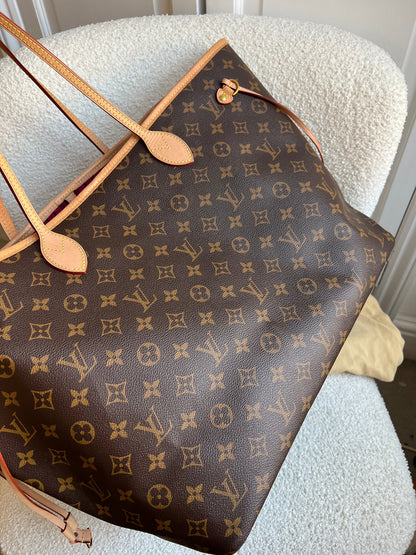 Louis Vuitton Neverfull GM Monogram Pivoine Interior (RRP £1,500)