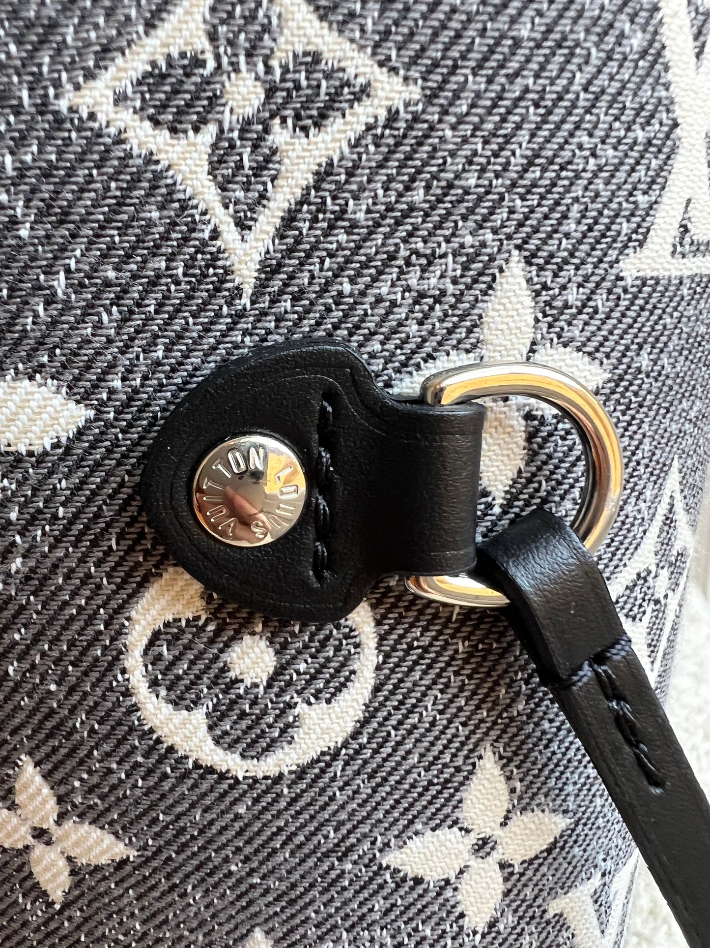 Louis Vuitton Neverfull MM Jacquard Denim