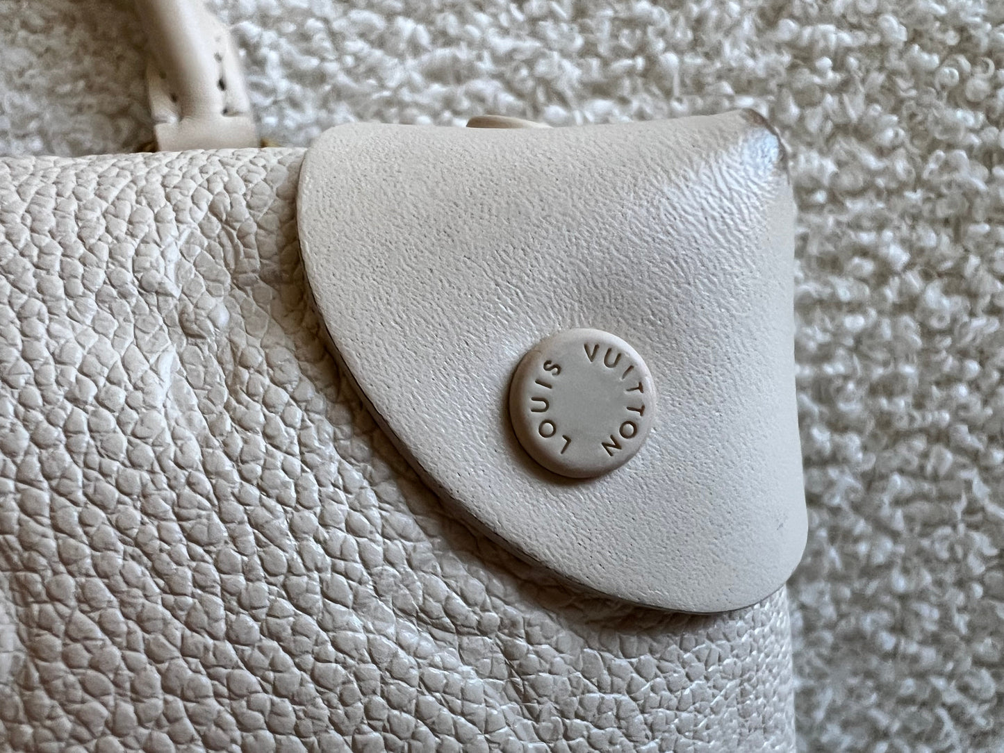 Louis Vuitton Cream Empreinte Petite Malle Souple Bag (RRP £2420)