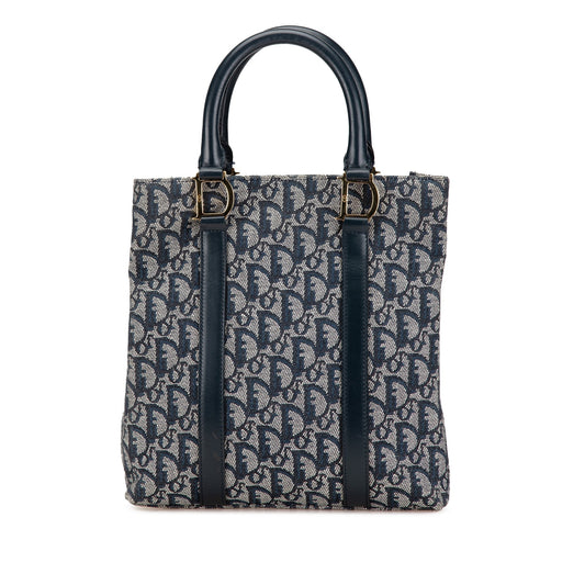 Dior Leather Canvas Tote Bag