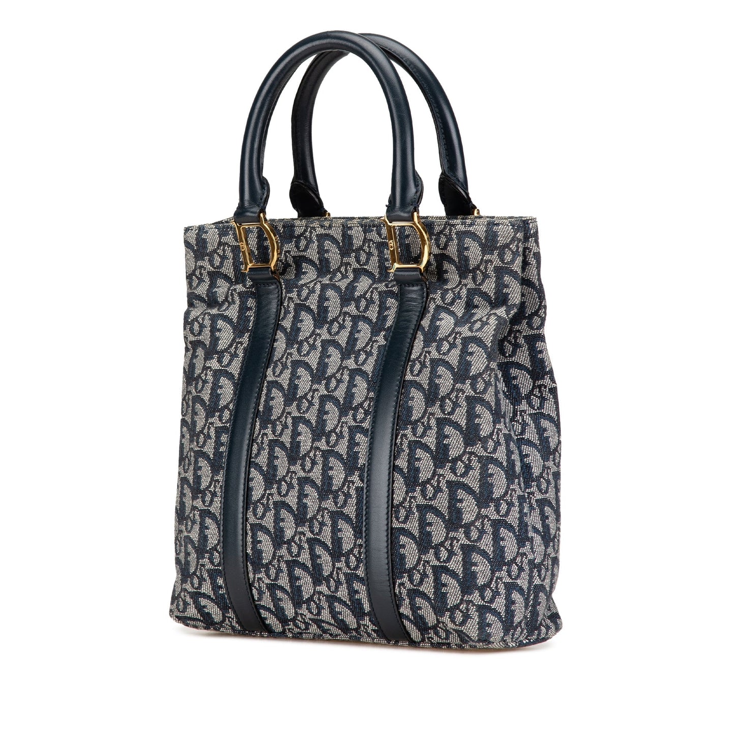 Dior Leather Canvas Tote Bag