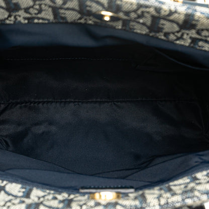 Dior Leather Canvas Tote Bag