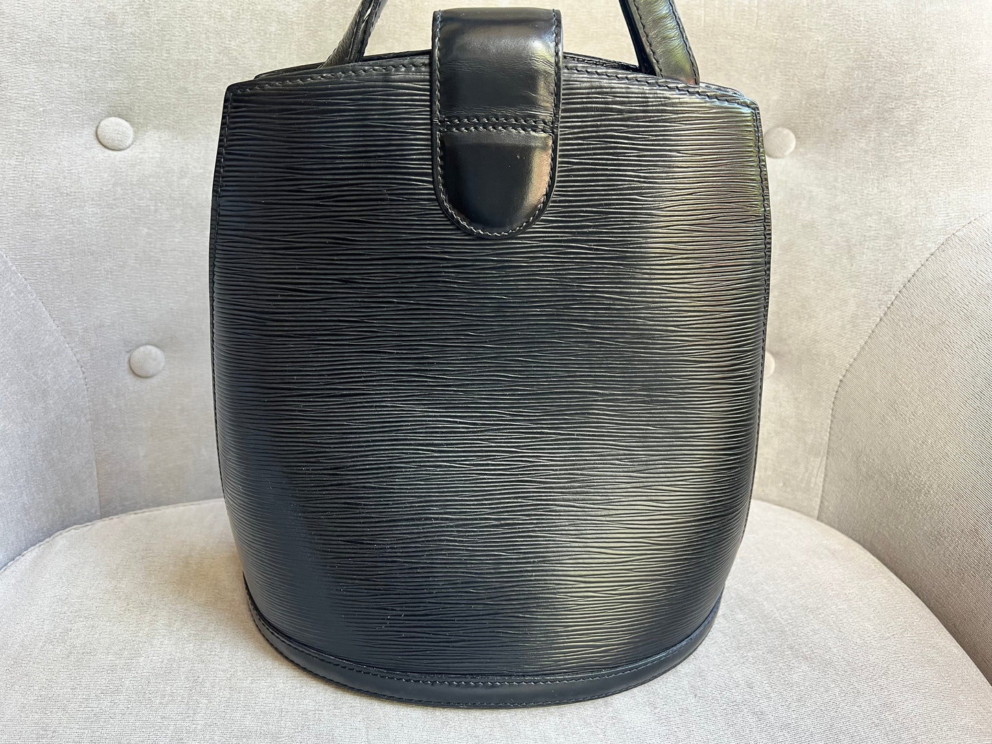 Louis Vuitton Vintage Black Epi Leather Cluny