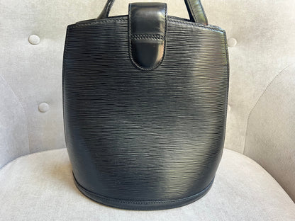 Louis Vuitton Vintage Black Epi Leather Cluny