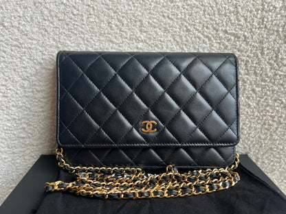 Chanel Wallet on Chain in Black Lambskin Gold Hardware (RRP £2,930)