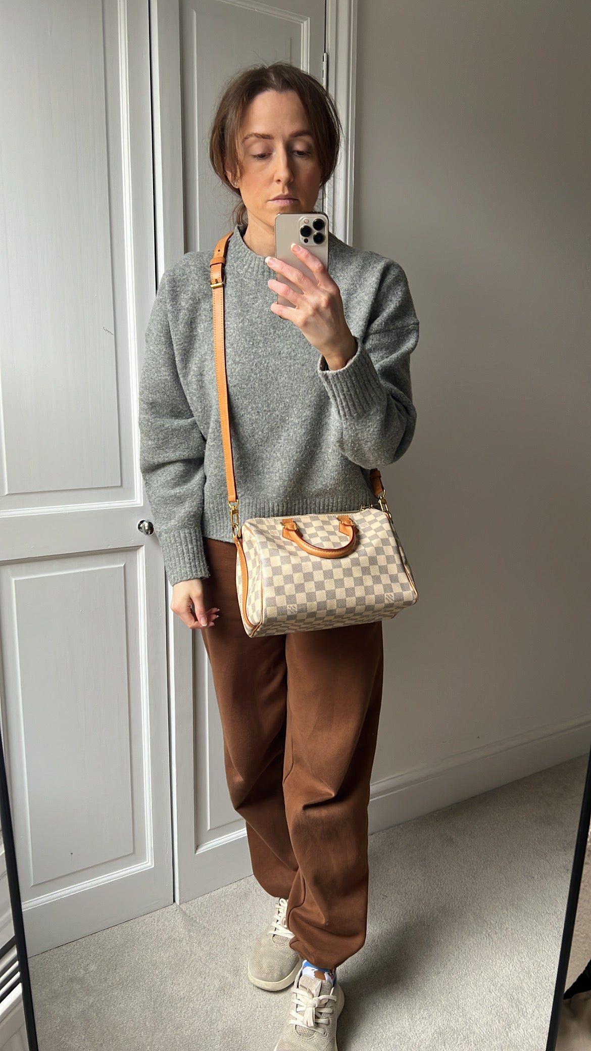 Louis Vuitton Speedy 25 Bandouliere Damier Azur (RRP £1,440)
