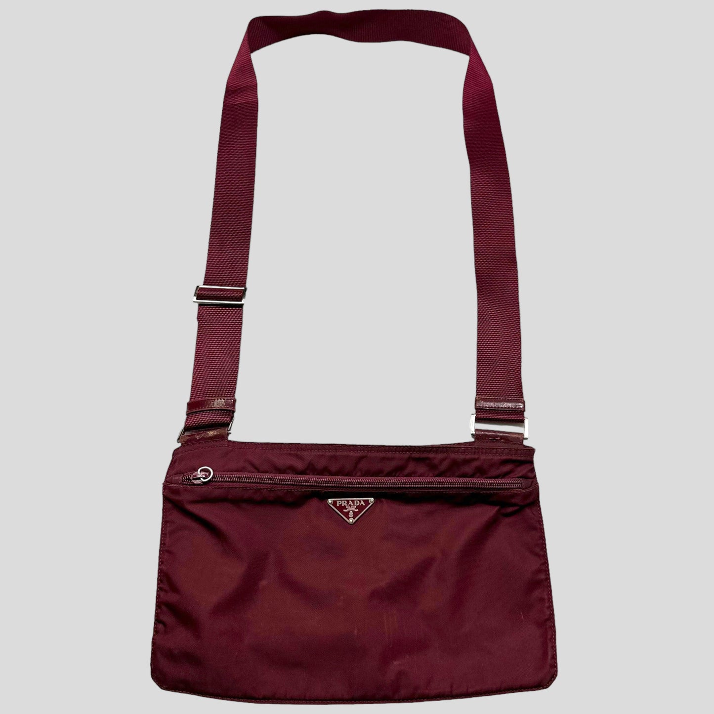 Prada Milano 00’s Nylon Rectangle Crossbody Bag