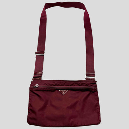 Prada Milano 00’s Nylon Rectangle Crossbody Bag