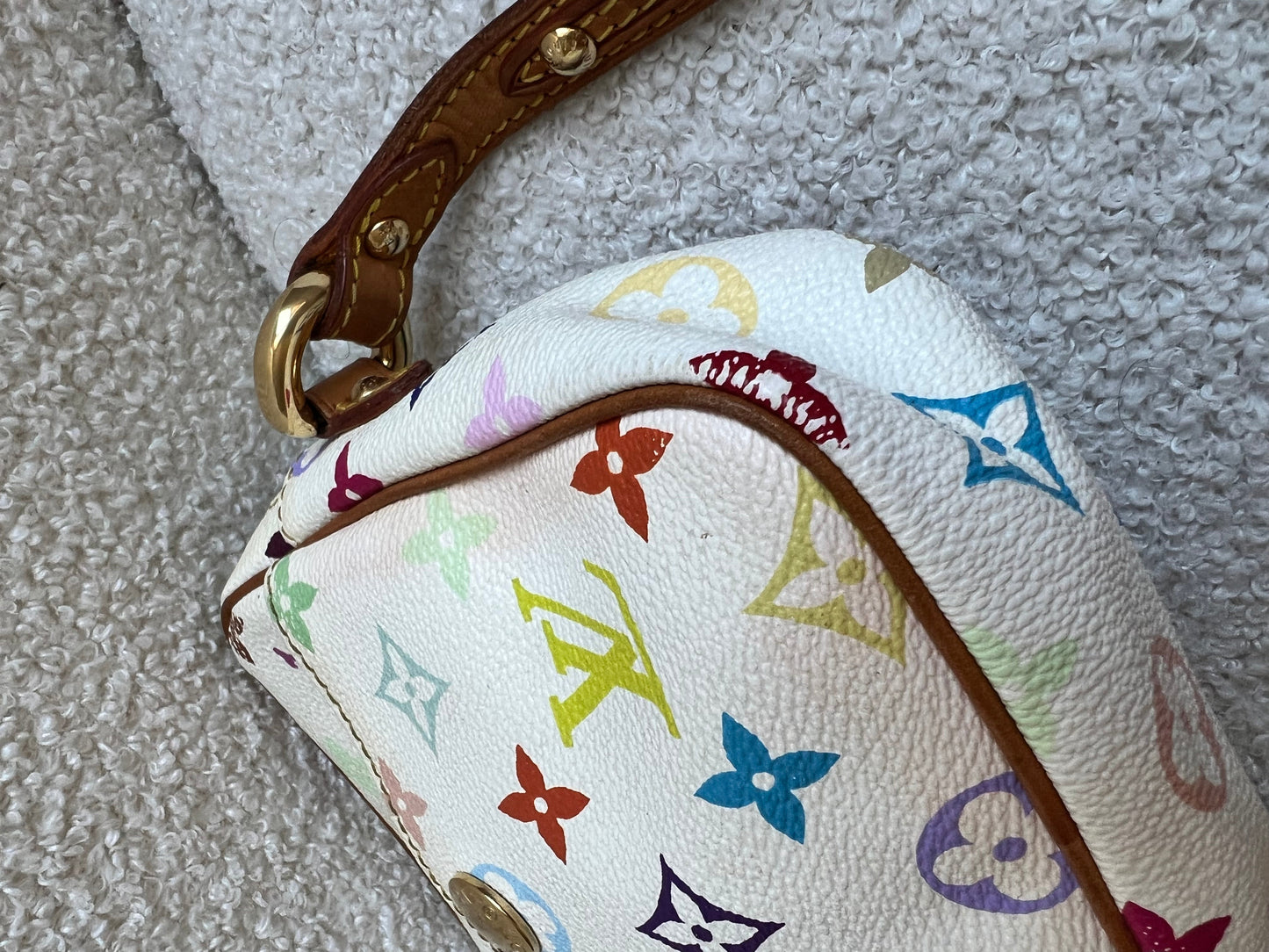Louis Vuitton Rift Bag White Multicolore Takashi