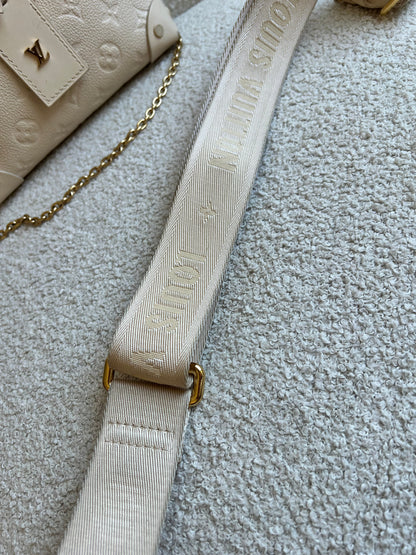 Louis Vuitton Cream Empreinte Petite Malle Souple Bag (RRP £2420)