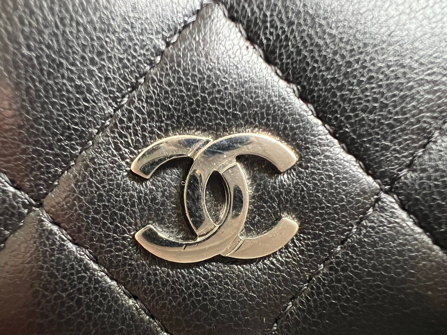 Chanel Wallet on Chain in Black Lambskin Silver Hardware (RRP £2,930)