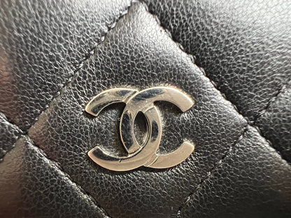 Chanel Wallet on Chain in Black Lambskin Silver Hardware (RRP £2,930)