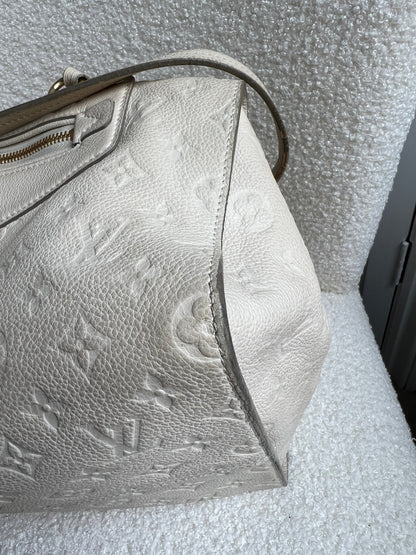 Louis Vuitton Inspiree in Cream Empreinte Leather with gold hardware