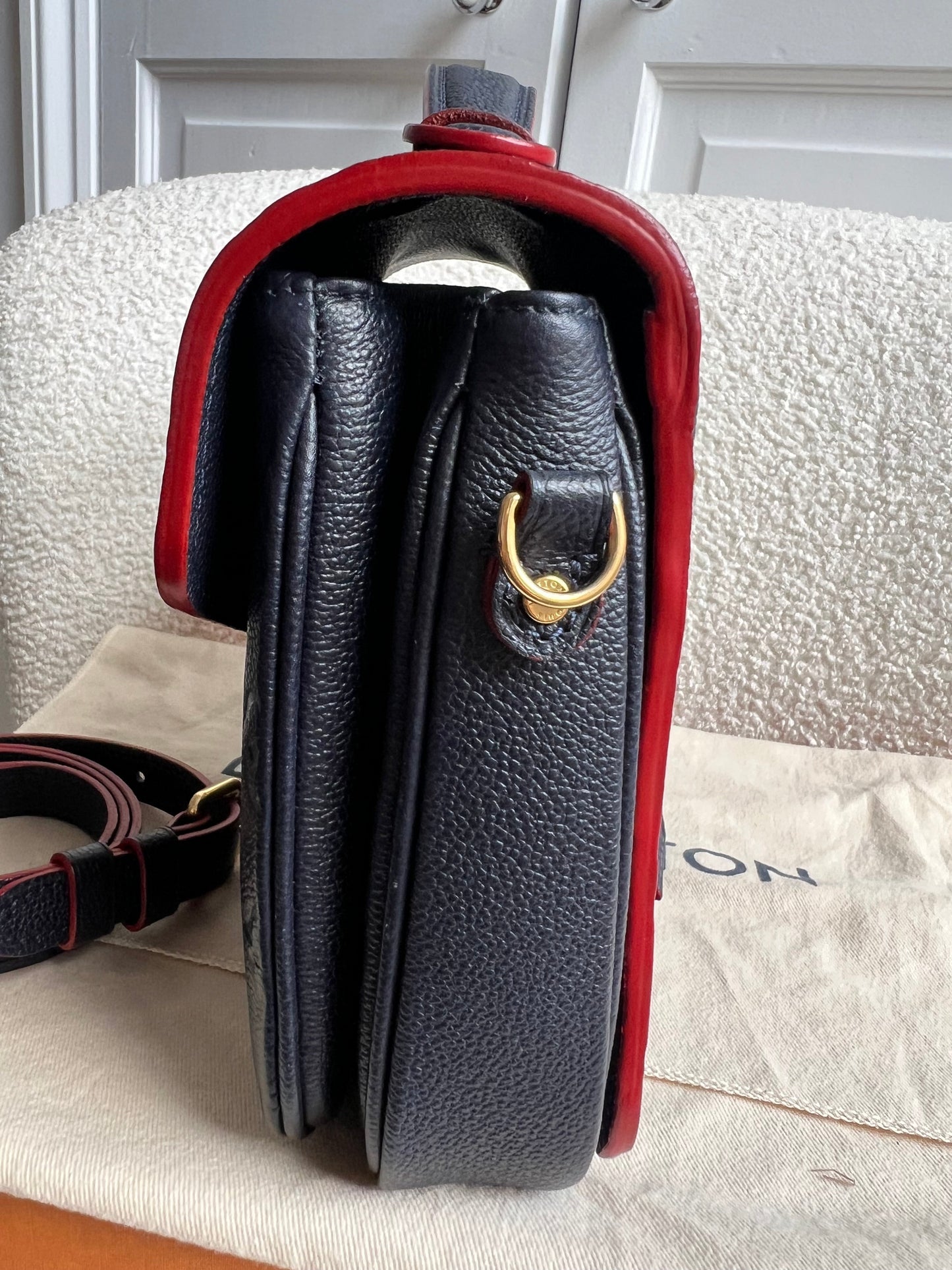 Louis Vuitton Pochette Metis Marine Rouge Empreinte (RRP £2,200)