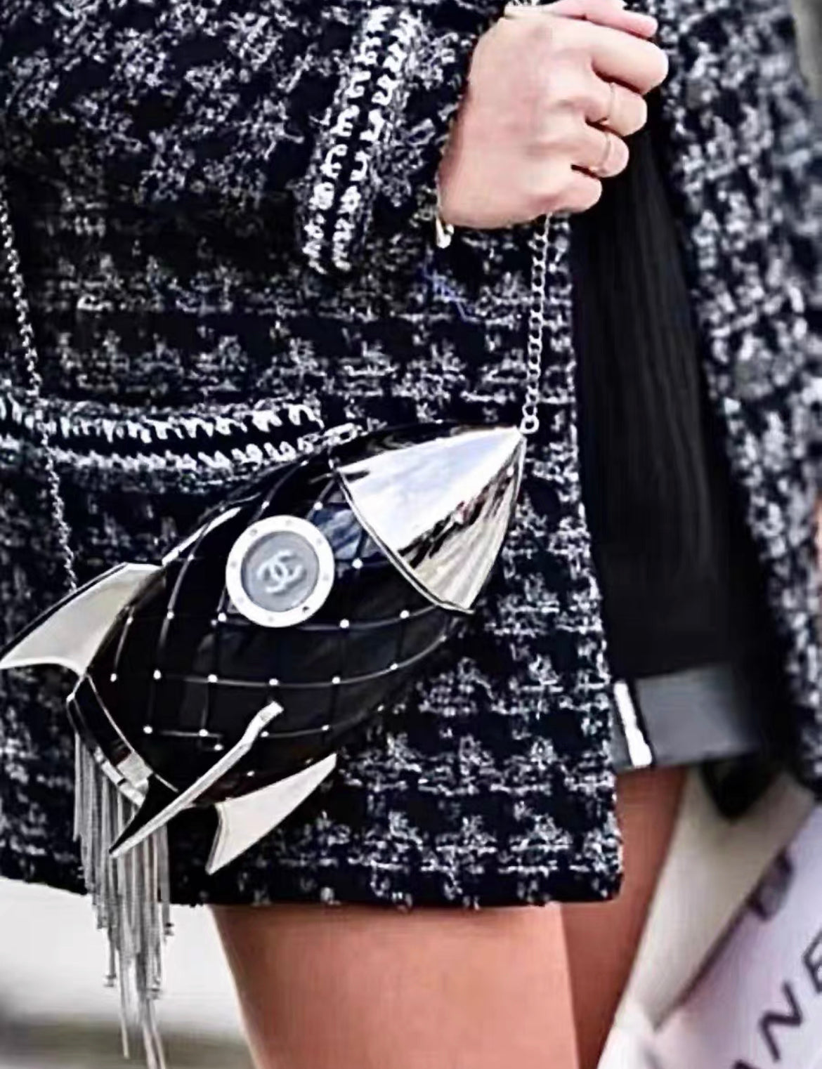 Chanel Luxury Quilted Black Clutch Quilted