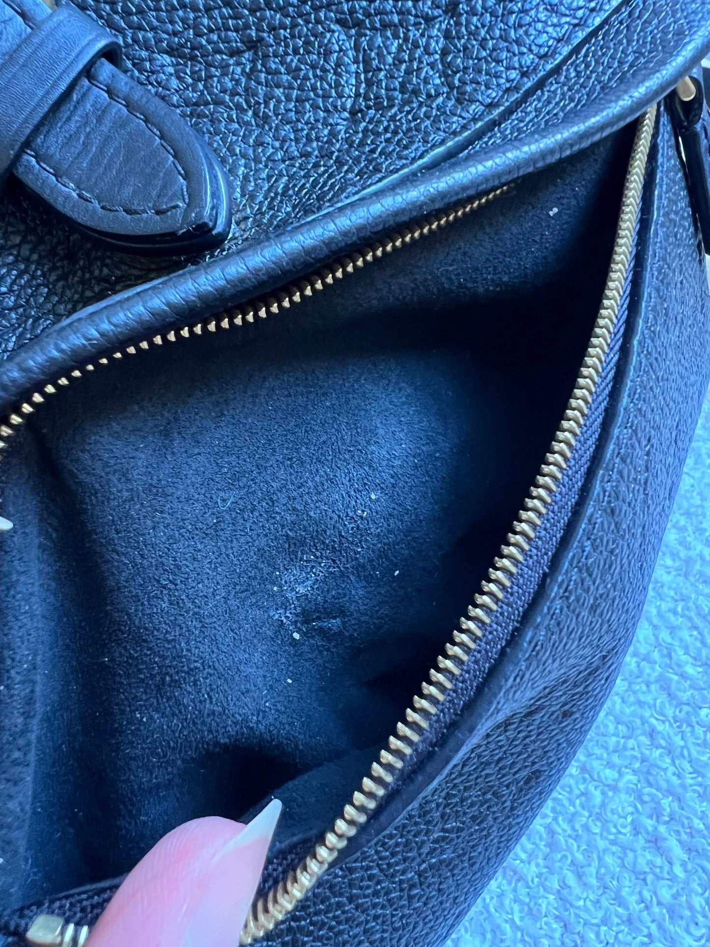 Louis Vuitton Montsouris Backpack Black Empreinte
