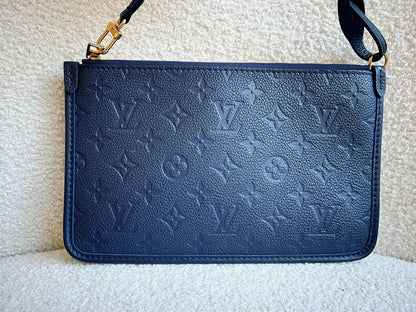 Louis Vuitton Pouch (from Carryall) Navy Empreinte
