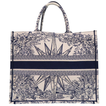 Christian Dior Handbag canvas white Book Tote Large Embroidered Handbag unisex(Unisex)