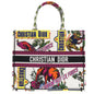 Christian Dior Tote Bag canvas white book tote large Women