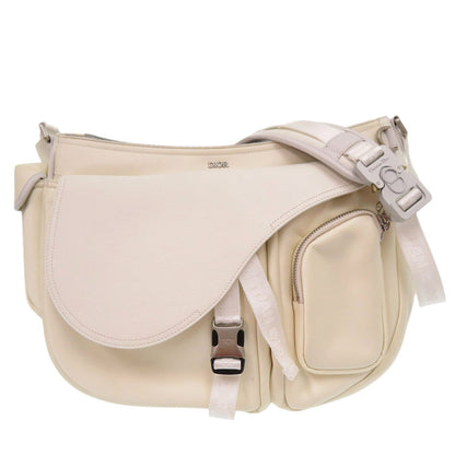 Christian Dior Shoulder Bag 1ADHO029USG Leather, Nylon white Sacai Collaboration Dior Sacai Saddle Soft Bag mens