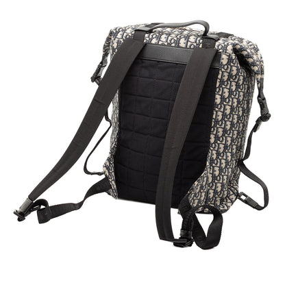 Blue Dior Oblique Canvas Safari Backpack