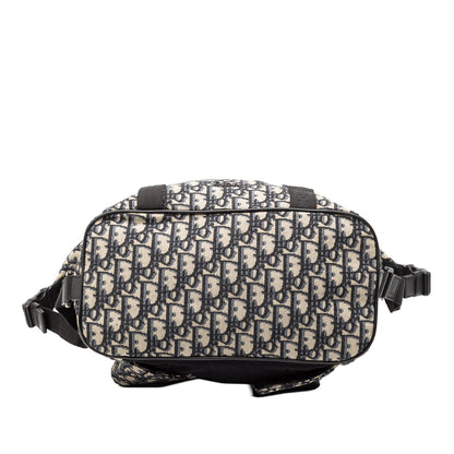 Blue Dior Oblique Canvas Safari Backpack