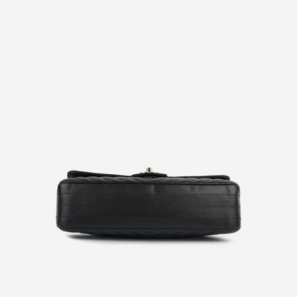 Chanel Classic Flap Lambskin Black Shoulder Bag Style 315