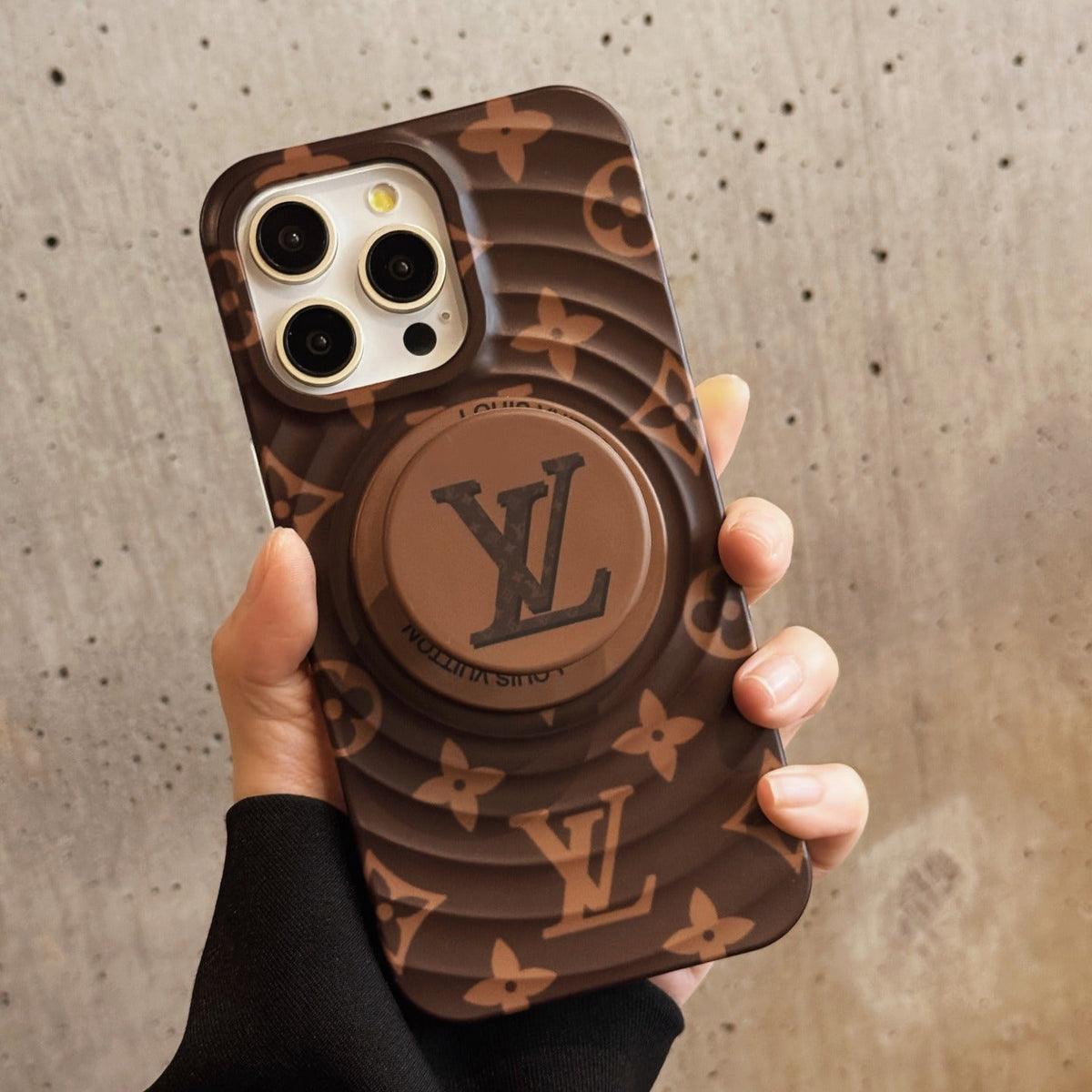 LV Ring Stand Case: Sleek Style for Your iPhone