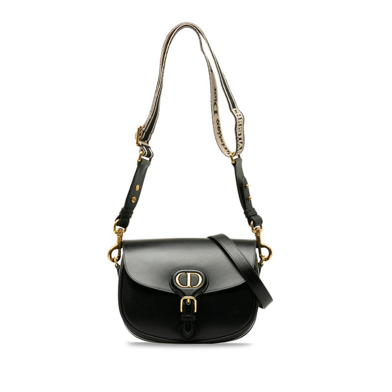 Christian Dior Shoulder Bag Crossbody Bag Black Calf Leather M9319UMOL