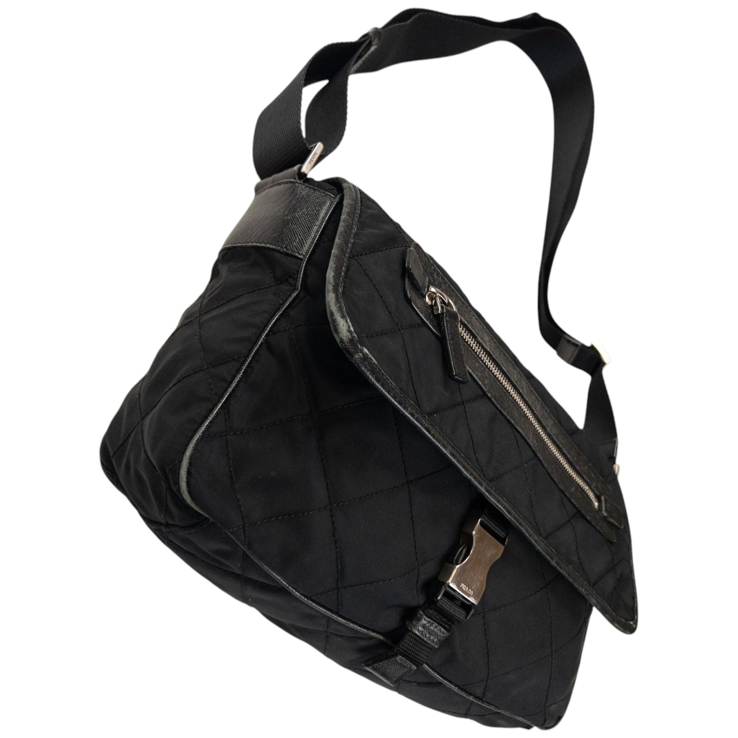 Vintage Prada Quilted Crossbody Bag
