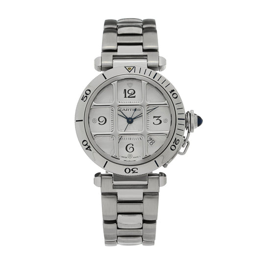Stainless Steel 38mm Pasha C Grille Automatic Watch