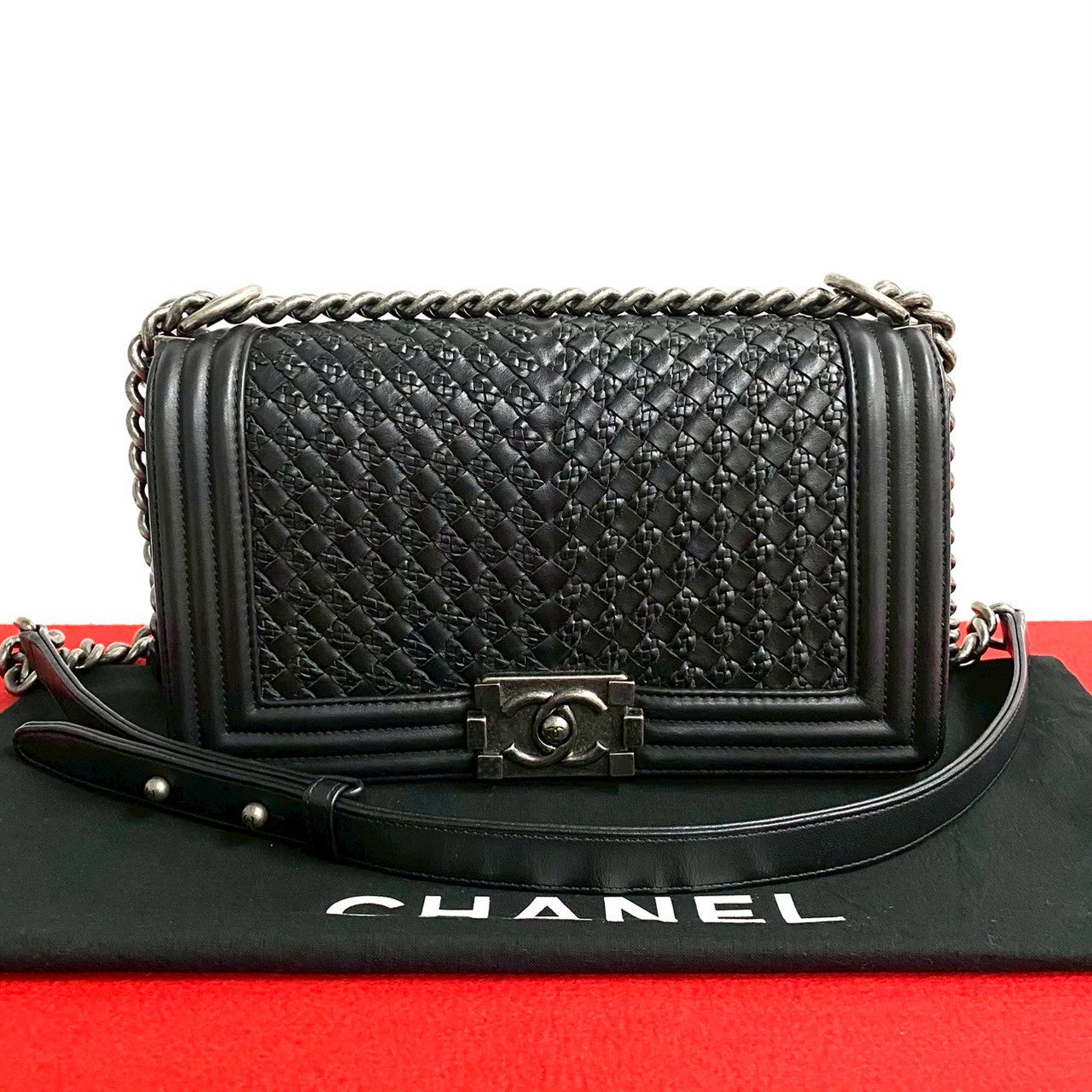 Chanel Boy Lambskin Shoulder Bag Style 8