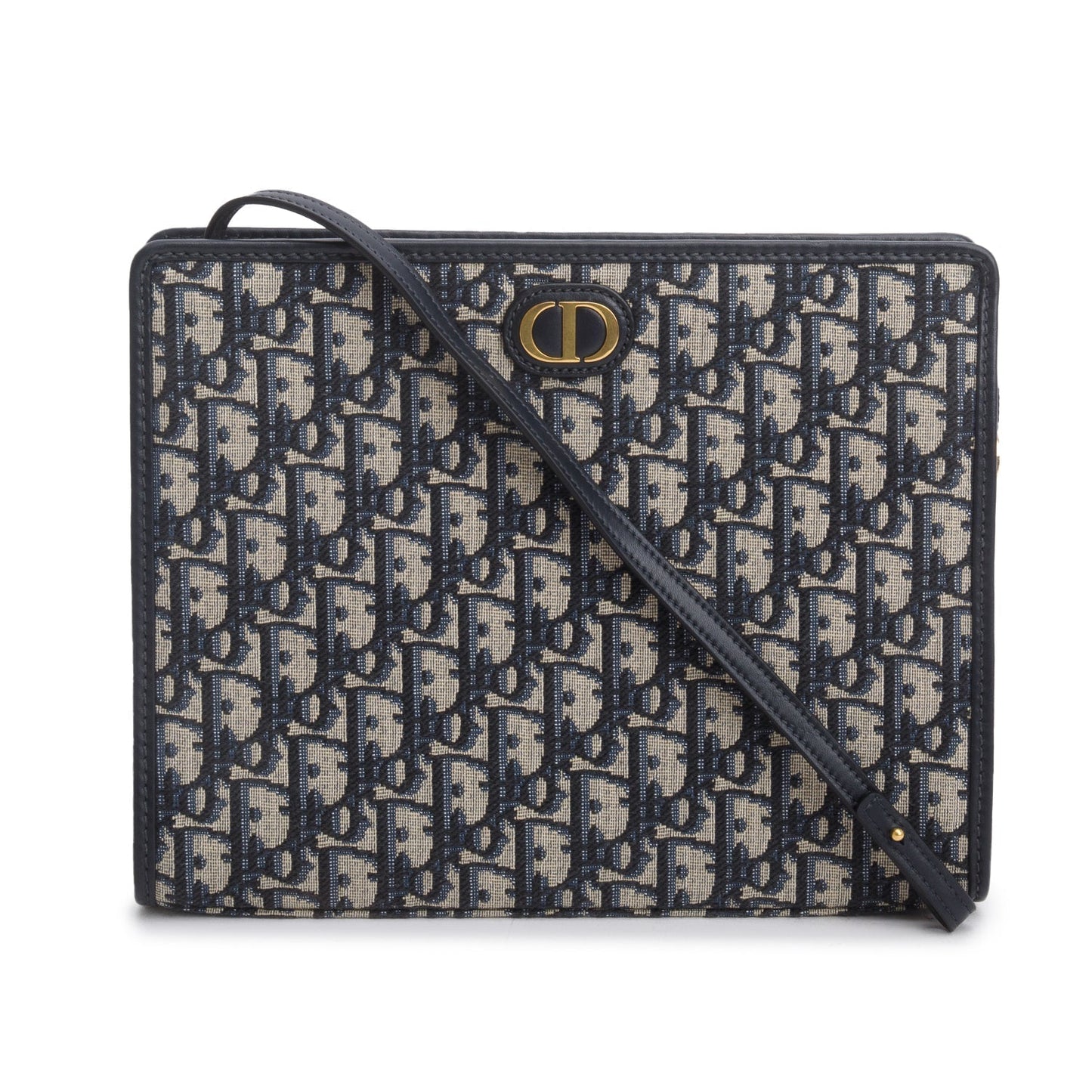 Christian Dior 2022 Blue Dior Oblique Jacquard Dea 30 Montaigne Pouch