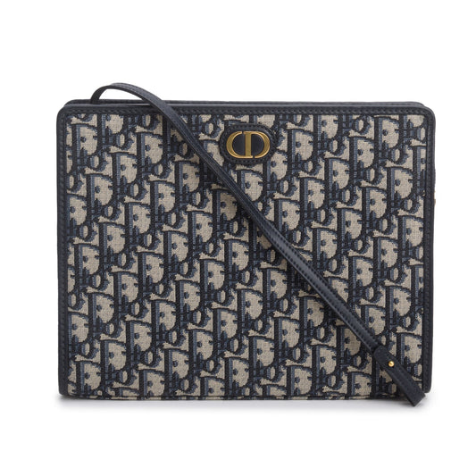 Christian Dior 2022 Blue Dior Oblique Jacquard Dea 30 Montaigne Pouch