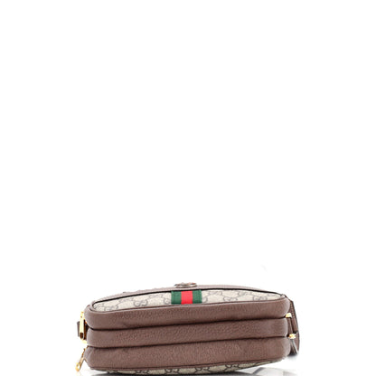 Ophidia Triple Zip Crossbody Bag GG Coated Canvas Mini