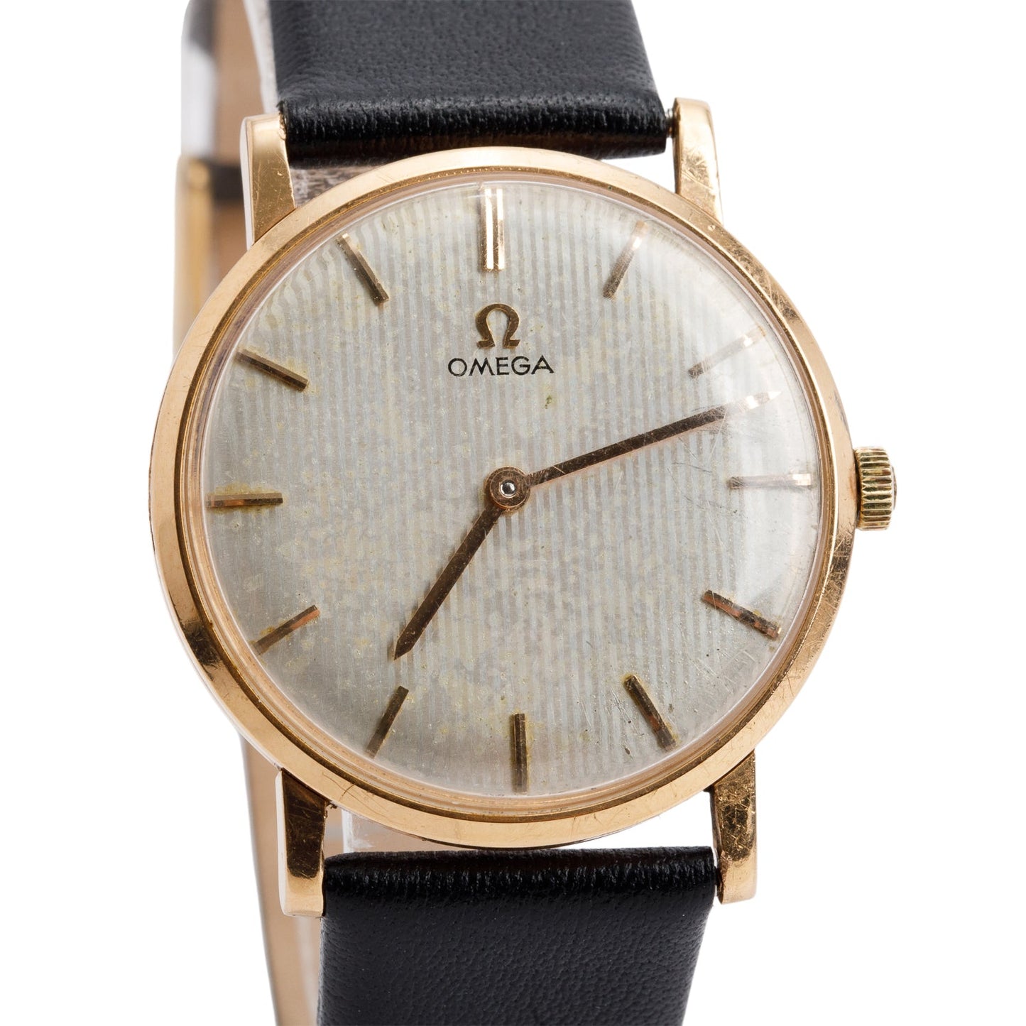 Omega Vintage 18k Rose Gold Calatrava 33 MM Manual Watch