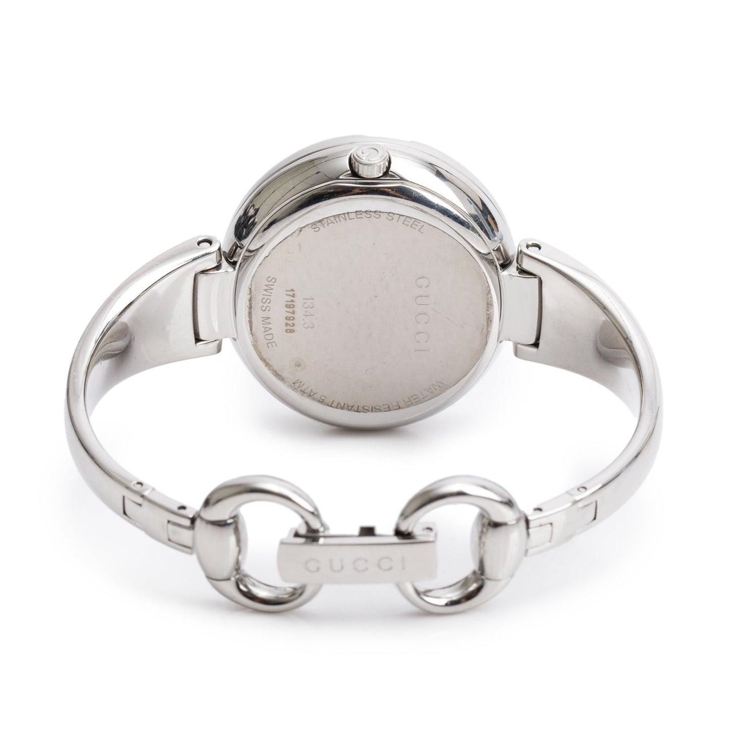 Gucci Stainless Steel Guccissima Watch Brown Dial 134.3