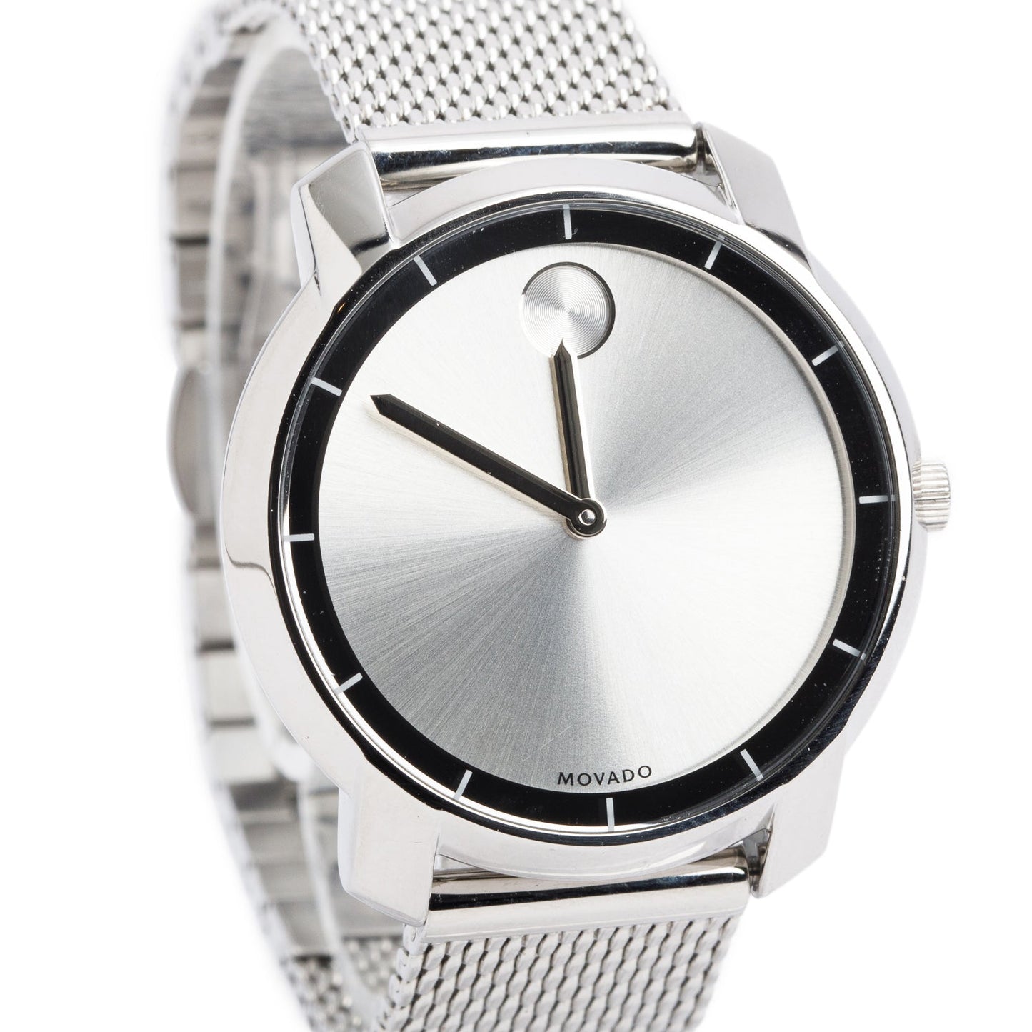 Movado Stainless Steel Bold 35 MM Watch w/ Box
