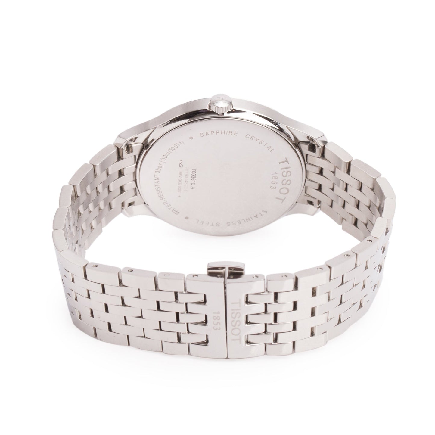 Tissot Stainless Steel Tradition 42 MM Quartz Watch Silver Dial w/ Box & Papers