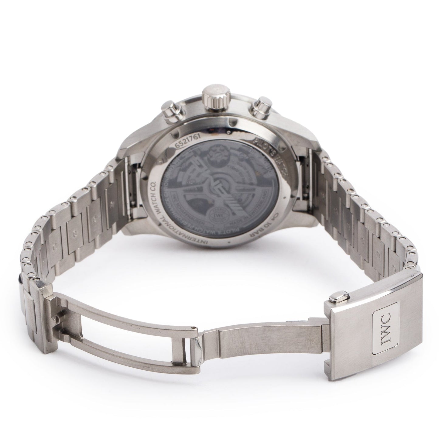IWC 2025 Mercedes AMG Titanium Pilot Performance 41 MM Chronograph Automatic Watch Black Dial IW388304 w/ Box & Papers