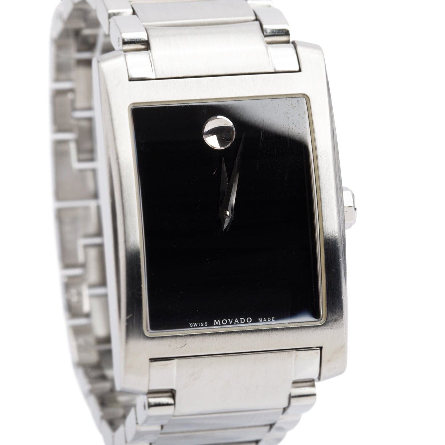 Movado Stainless Steel Certe Watch Black Dial